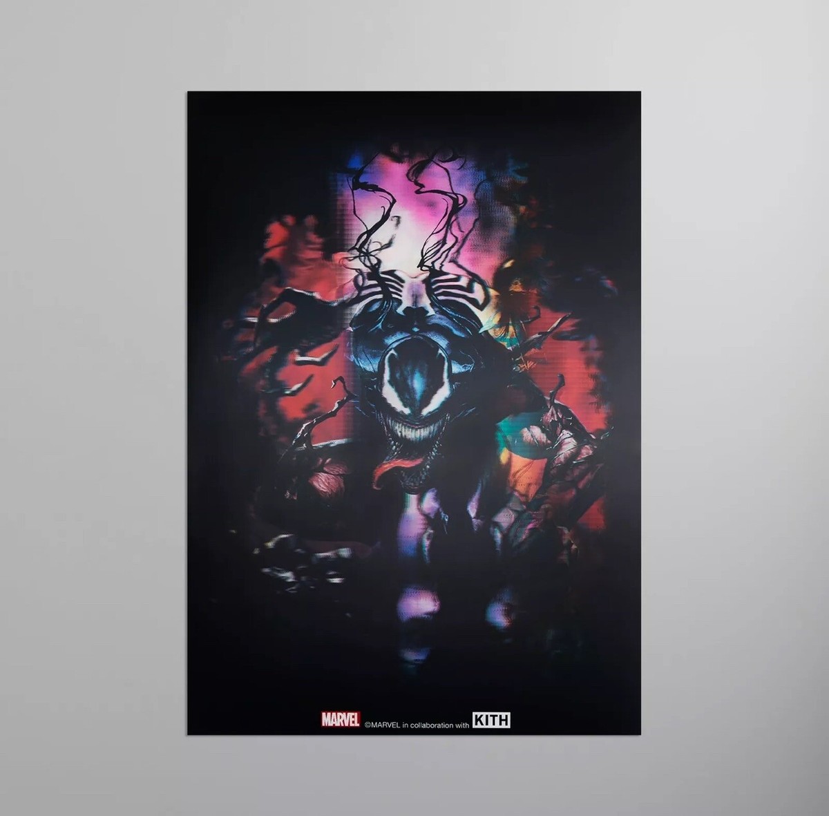 Kith Marvel Venom & Carnage Lenticular Poster SHIPS TODAY