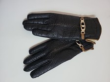 The Snuggler Vintage Gloves By Aris, Brown, Small