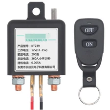 Car Battery Power Disconnect Master Switches Isolator W/Wireless Remote Control