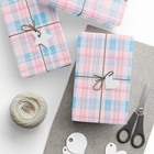 Boy or Girl tartan gender reveal baby shower birthday Wrapping Paper Baby Shower