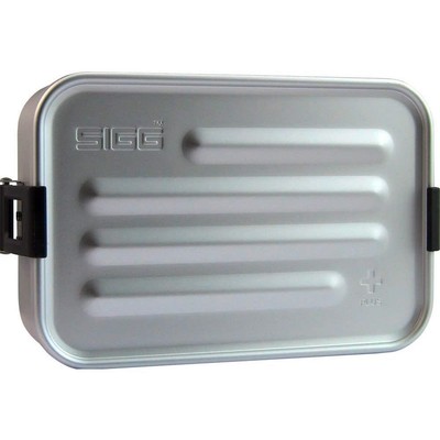 SIGG Lunchbox Metal Box Plus S Silber Alu kleine Brotdose Brotbox Vesperdose