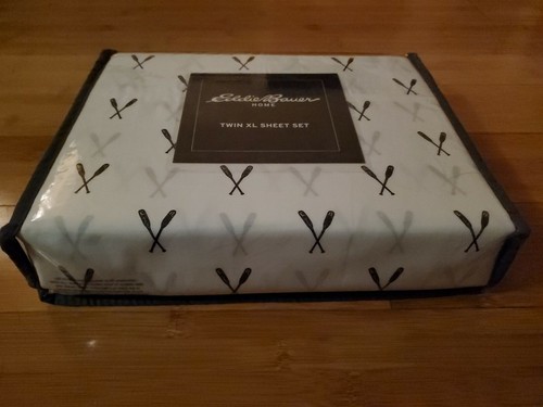 Eddie Bauer Home | Percale Collection Sheet Set-100% Cotton, Eddies Oar T200 - Picture 5 of 6