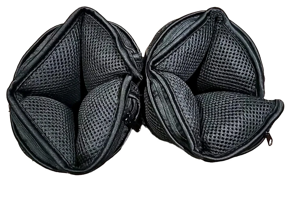 SPRI 5 lb Pair of Ankle Weights Adjustable Neoprene Sand Filled Black  - Image 4 of 4