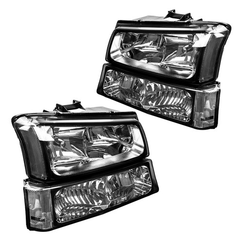 2pcs Headlight Assemblies for Chevy Silverado 1500 2003-06; Avalanche 1500 05-06 - Picture 5 of 16