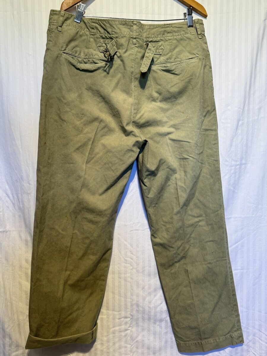 VISVIM CHINO PANTS Color LT Green Model:damaged Size 5 MSRP VISVIM CHINO PANTS Color LT Green Model:damaged Size 5 MSRP