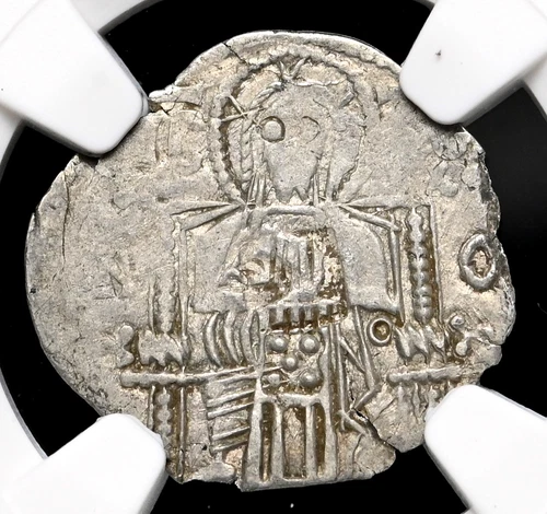 SERBIA. Stefan Uros IV, 1331-1355. Silver Dinar, NGC XF45