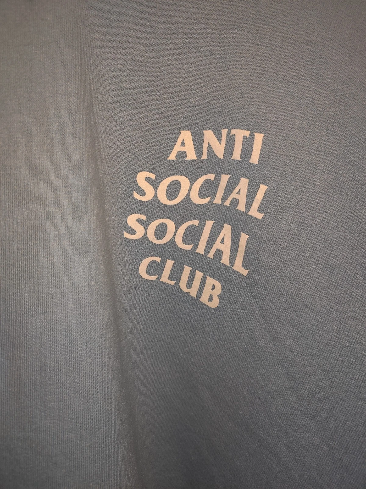 CHROME HEARTS Felpa con cappuccio Anti Social Social Club Large 2017 Sky Is Falling Baby Blue Mind Games