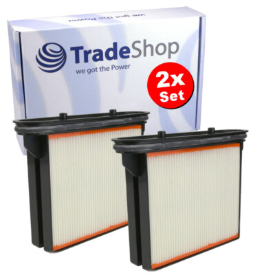 2x Faltenfilter Polyester Nass Filter für Metabo ASR 35 MACP ASR 35 L Autoclean