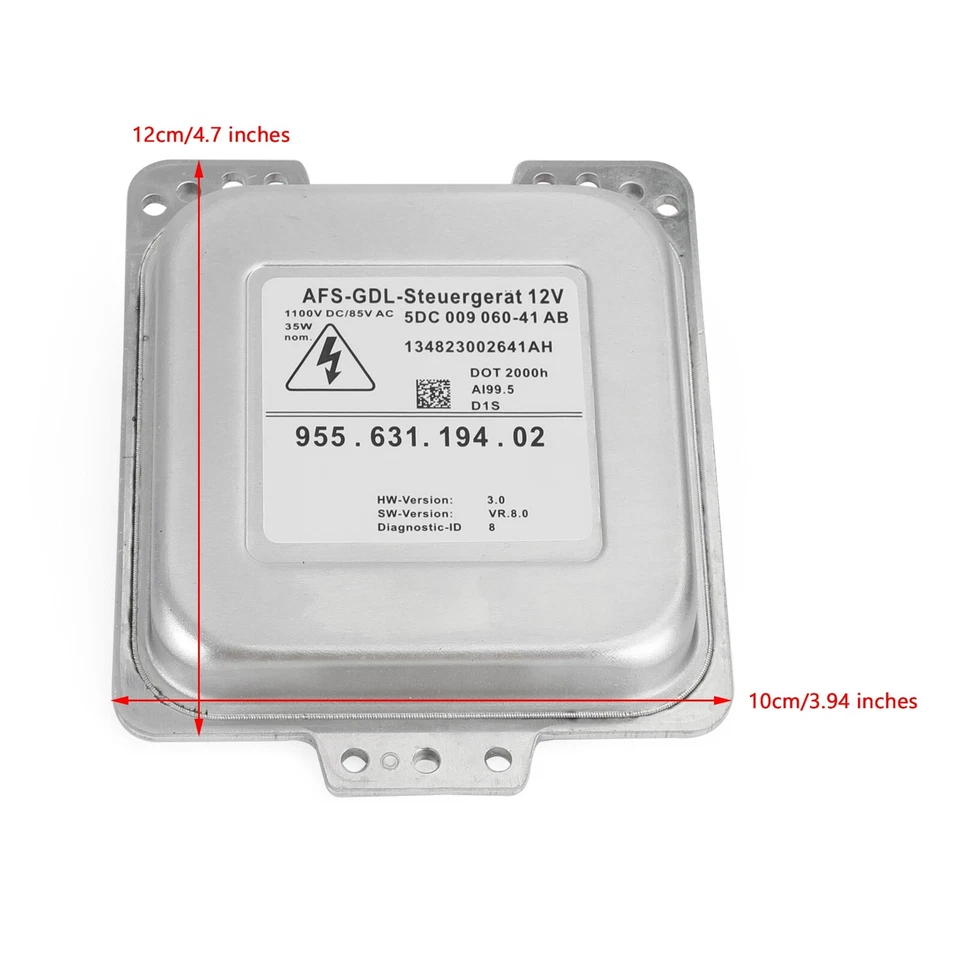 Xenon HID Ballast Control Unit Module 955-631-194-02 For Porsche Cayenne 08-2010 - image 4 of 4