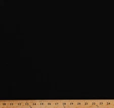 Flannel Black Solid Double Napped Festive Flannel Fabric by the Yard D286.11