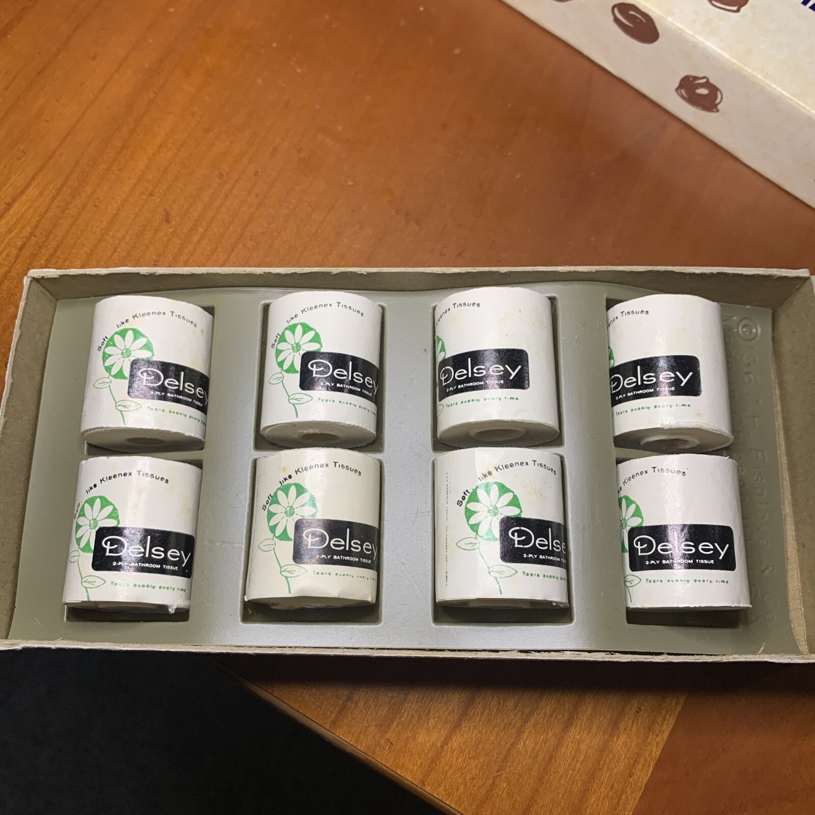 Vtg 1967 Miniatures For Emergencies Delsey Toilet Paper Novelty H Fishlove & Co.