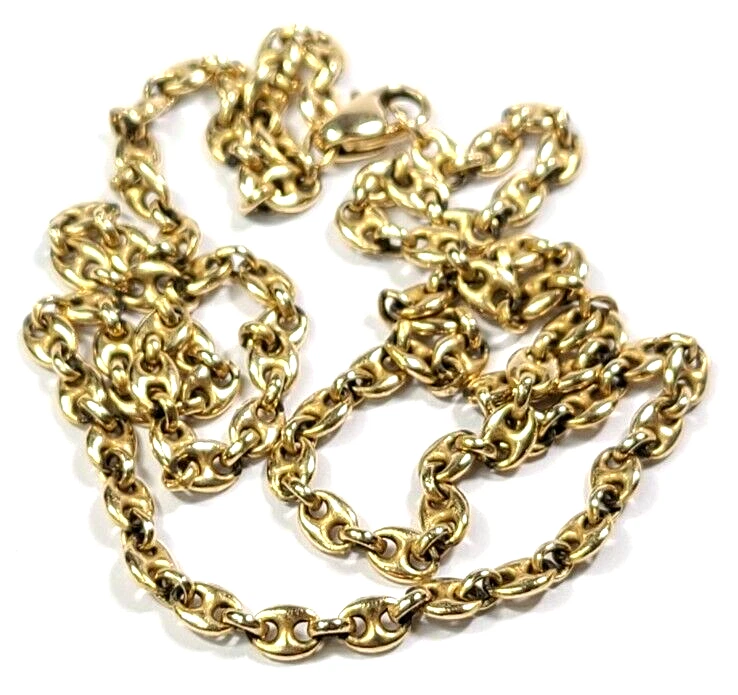 Collana Gucci Maglia Oro Giallo 14k Sottile 3 3 mm 18 pollici