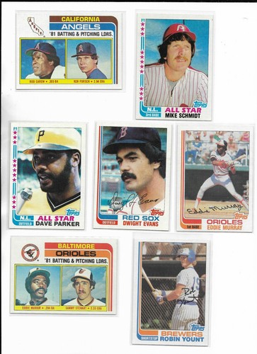 1982 Topps PICK-A-CARD Ryan FERNANDO Ozzie Schmidt Murray Brett Raines Carlton - Picture 25 of 49