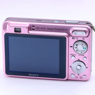 【美品】SONY ソニー Syber shot DSC-W120 ピンク Sony Cyber-shot PINK DSC-W120 7.2MP 4x optical zoom Digital