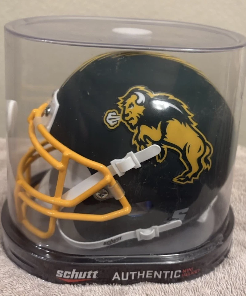 NORTH DAKOTA STATE BISON NCAA Schutt Auténtico MINI Casco de Fútbol NDSU Foto 2 de 4