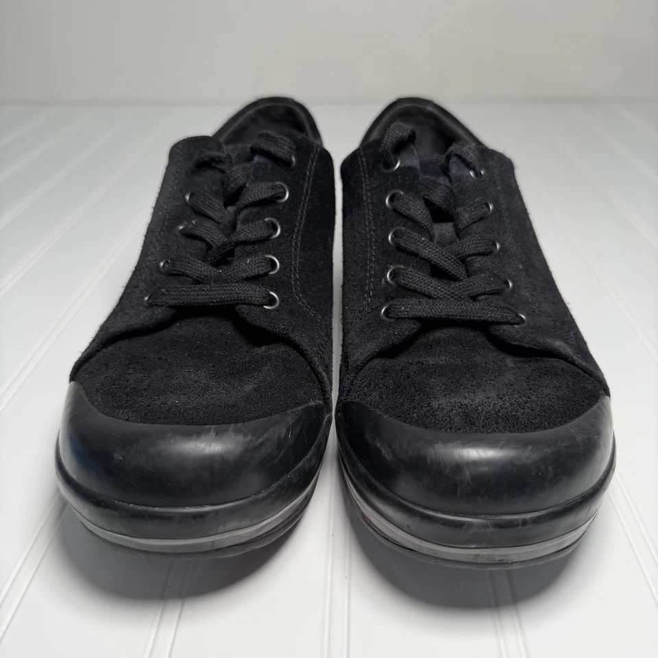 Dansko Veda Vegan US 9/EU 39 女式鞋黑色系带舒适木底鞋 — 第 2/4 张图片