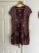 White Stuff Short Sleeve Floral Print Dress Size 16