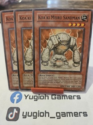 Yu-Gi-Oh Koa Ki Meiru Sandman X3 TSHD 1st Edition Common Light Played 