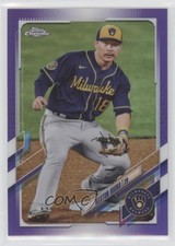 2021 Topps Chrome Purple Refractor 191/299 Keston Hiura #211 fm0