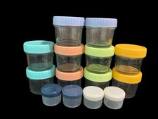 Glass Baby Food Storage Containers Baby Food Jars 2oz Reusable with Lids