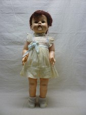 GENUINE SAUCY WALKER HARD PLASTIC DOLL SLEEPY EYES SHOES 1950'S WORKS 22"
