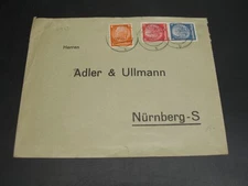 Germany 1937 booklet stamps on cover edge faults *6563