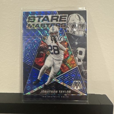 2022 Panini Mosaic - Stare Masters Jonathan Taylor #SM-10 Blue Mosaic Prizm /99