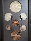 1987 Canadian Proof Set With 50% Silver Dollar Royal Canadian Mint