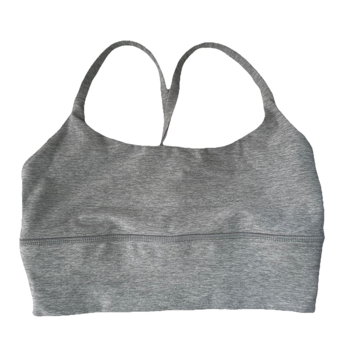 Vuori Performance Bra Gray Crossback Longline Ele… - image 1