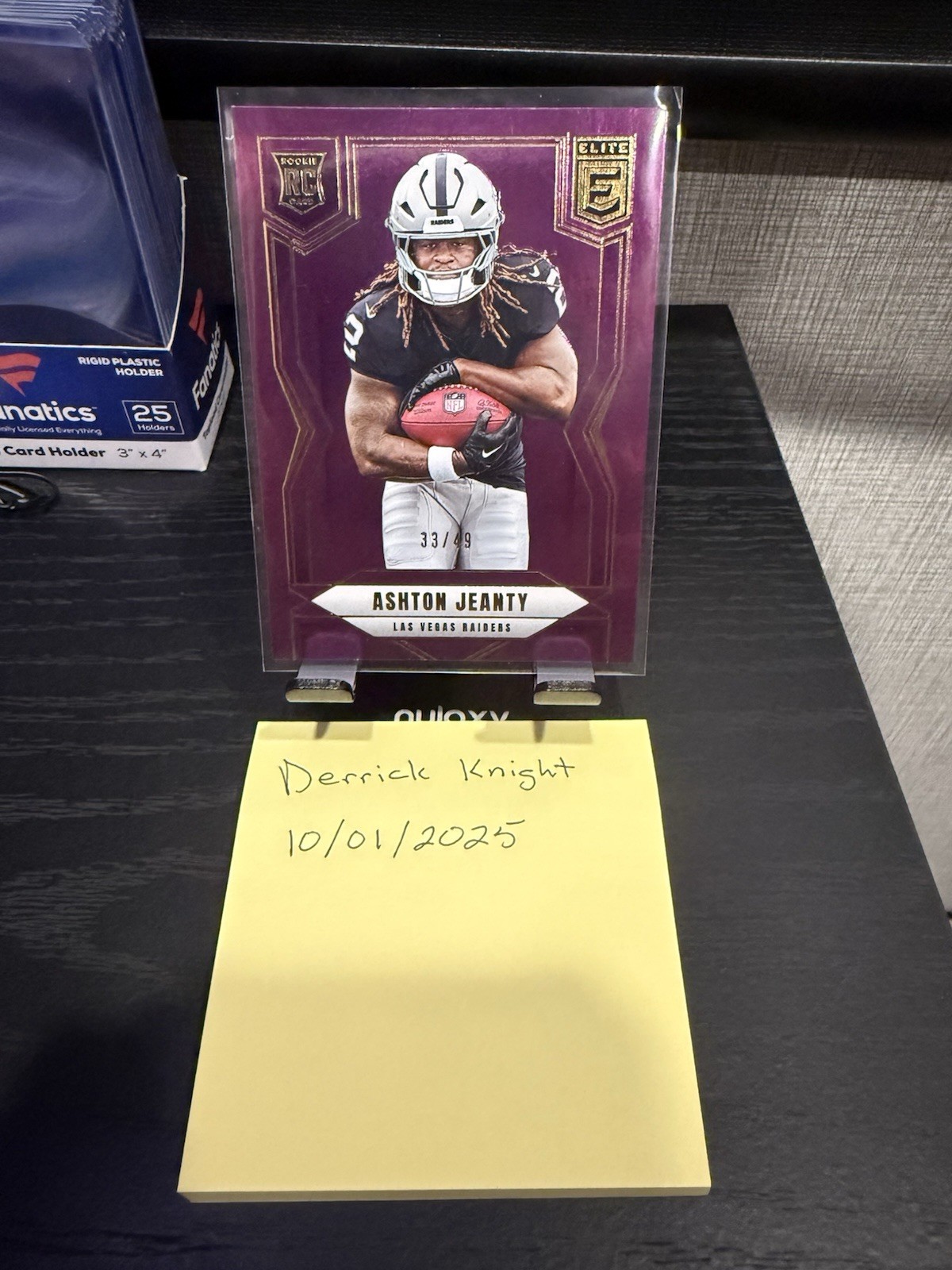 2025 Panini Donruss Elite Football Ashton Jeanty #113 RC Purple /49 LV Raiders