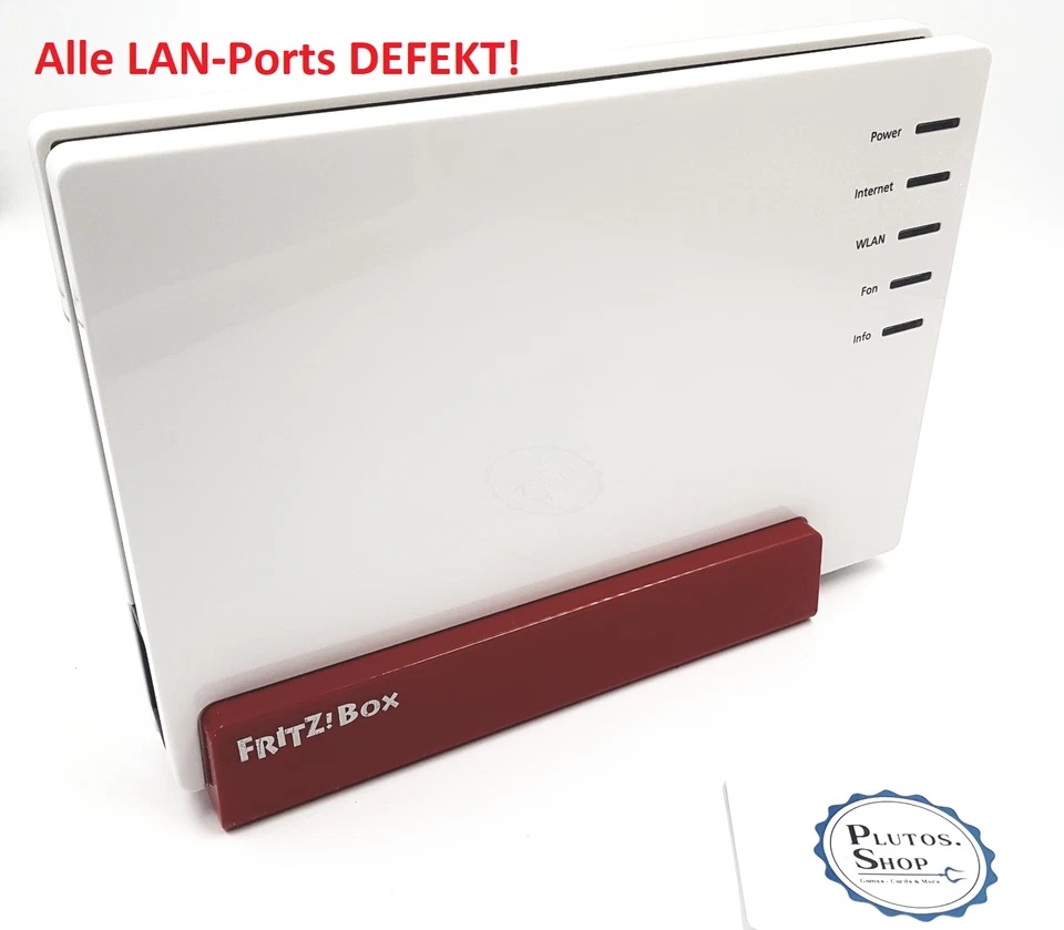 AVM FRITZ!Box 7580 WLAN Internet DSl VDSL DECT Router Mesh - TEILDEFEKT LAN