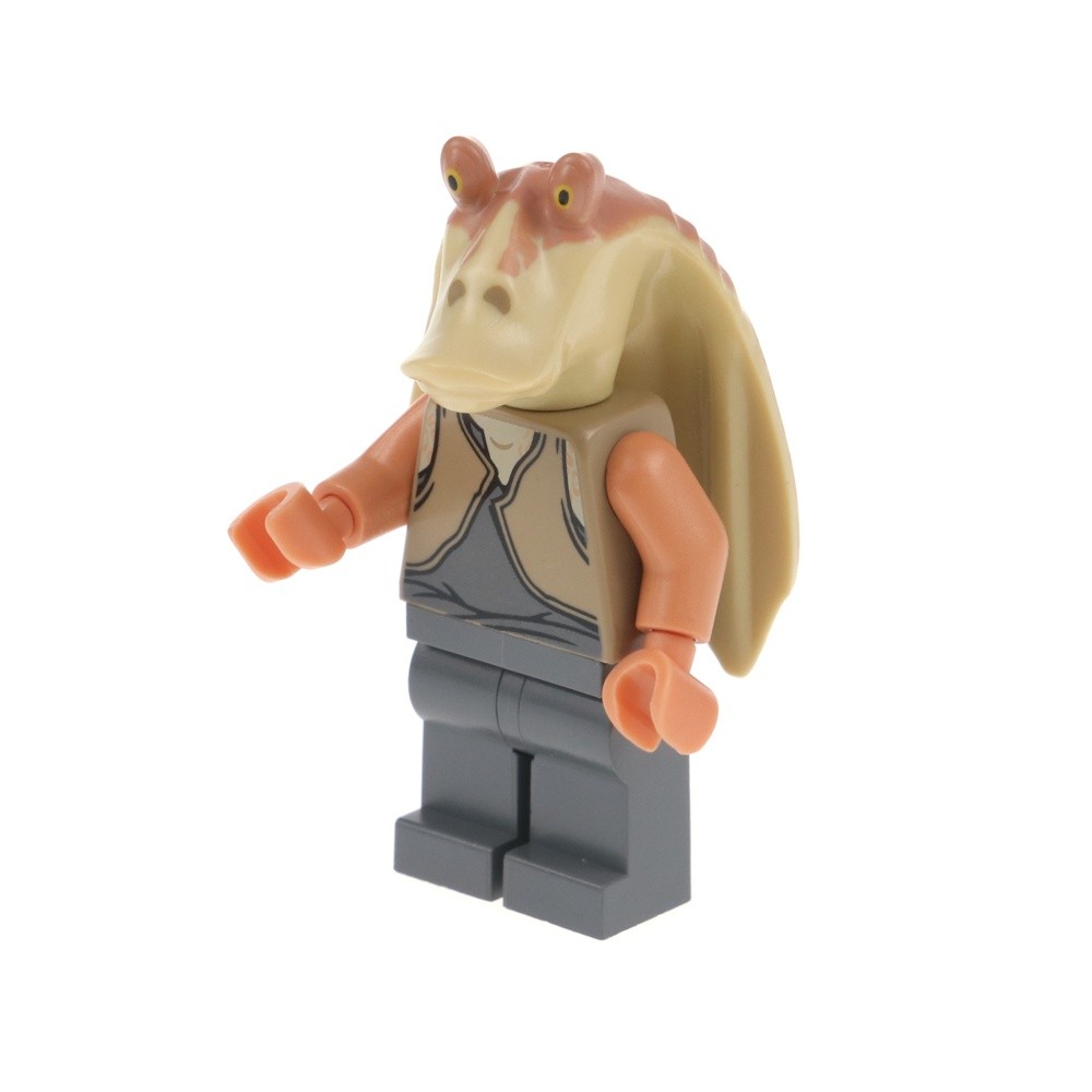 1x LEGO Star Wars Minifigure Jar Jar Binks Gungan Head Printed Type 1 7929