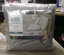 Kirkland Signature 680 Thread Count 6-piece Sheet Set, King (Gray)