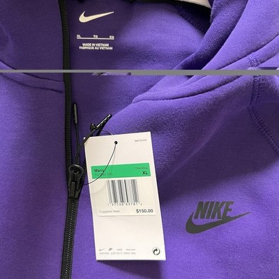 Nike Tech Fleece Windrunner Full-Zip Hoodie Purple FQ1883-545 XL