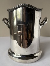 Walker & Hall Silver Plated Champagne Bucket Wine Cooler Art Deco 17cm dent