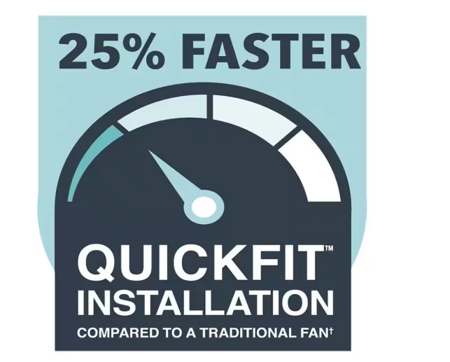 Hampton Bay Rothley II 52'' LED Brushed Nickel Ceiling Fan w/ Light Kit, Downrod - Image 4 of 4