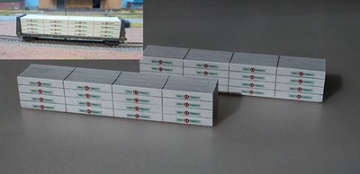 Micro Trains Line - N - 2x Ladung für 61' Bulkhead Flat Car - US