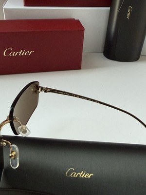 Cartier CT0474S 001 Panthère de Cartier Gold Grey Mirror