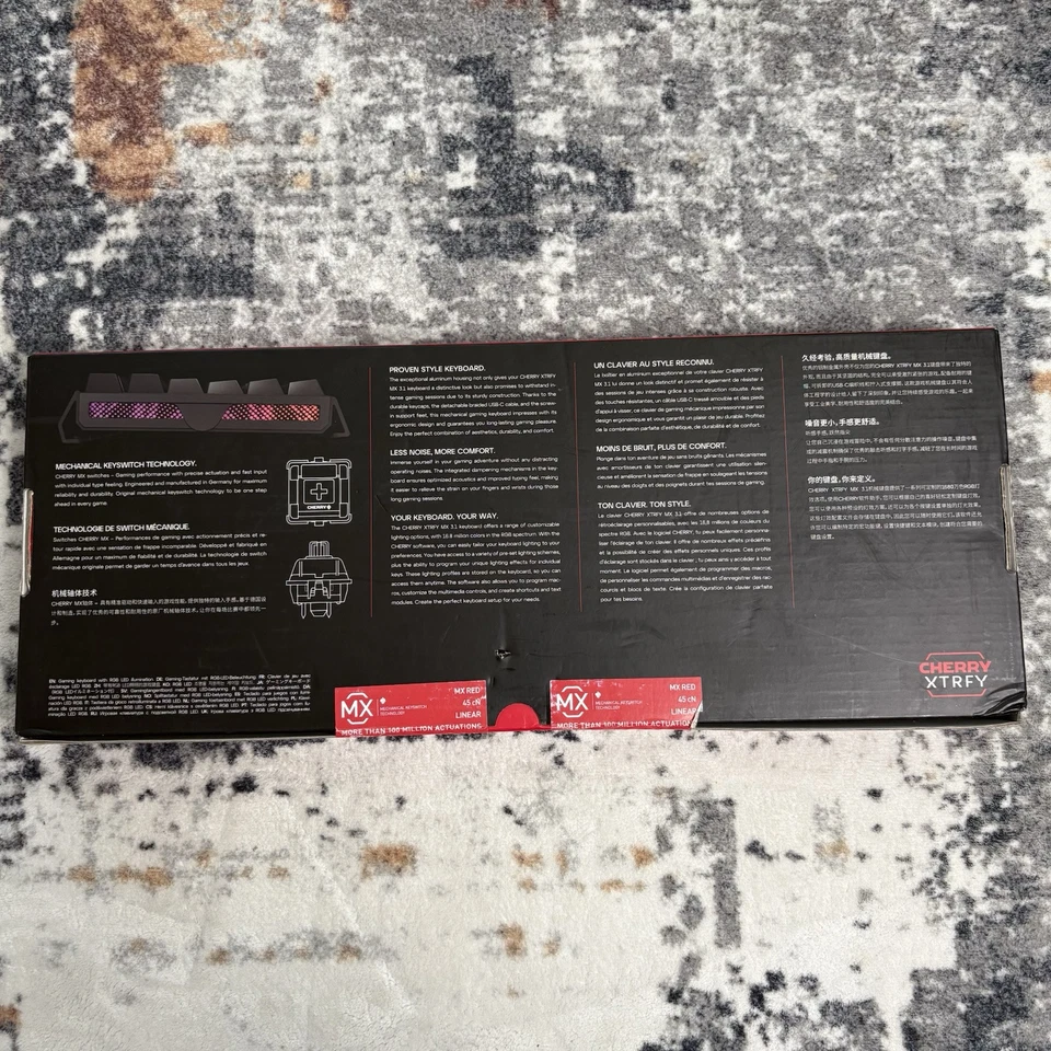 CHERRY XTRFY MX 3.1 Keyboard 100% full size backlit USB-C QWERTZ G80-3890HJAUS-2 - Image 3 of 4