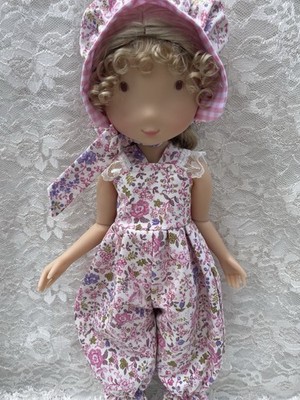 Ruby Red Doll Clothes 2 Pcs New Handmade Romper + Holly Hobby Bonnet Be Just Me