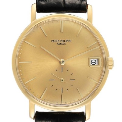 Patek Philippe Calatrava Vintage Yellow Gold Mens Watch 3445