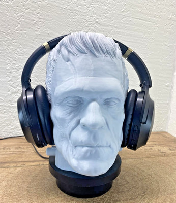 Frankenstein Headphone Stand | Movie Monster PC Bust l Classic Horror Display