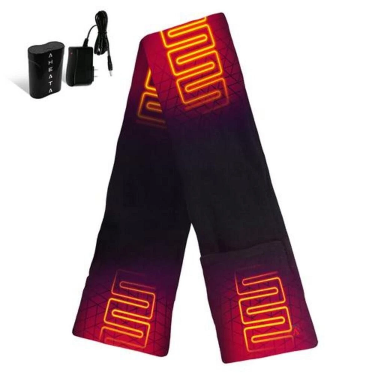 Open Box Aheata 7V Battery Heated Fleece Scarf Black