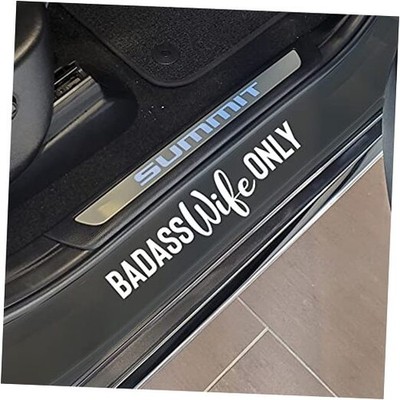   Badass Wife Only Sticker   Vinyl Sticker for Car, Truck, and Van English