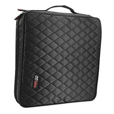 200 Capacity CD/DVD Case Holder Portable Wallet Disc Storage Binder 200-Black