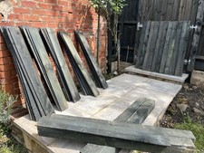 4x Fence Posts and 56 x Fence Panels Feather Edge Boards for garden. 