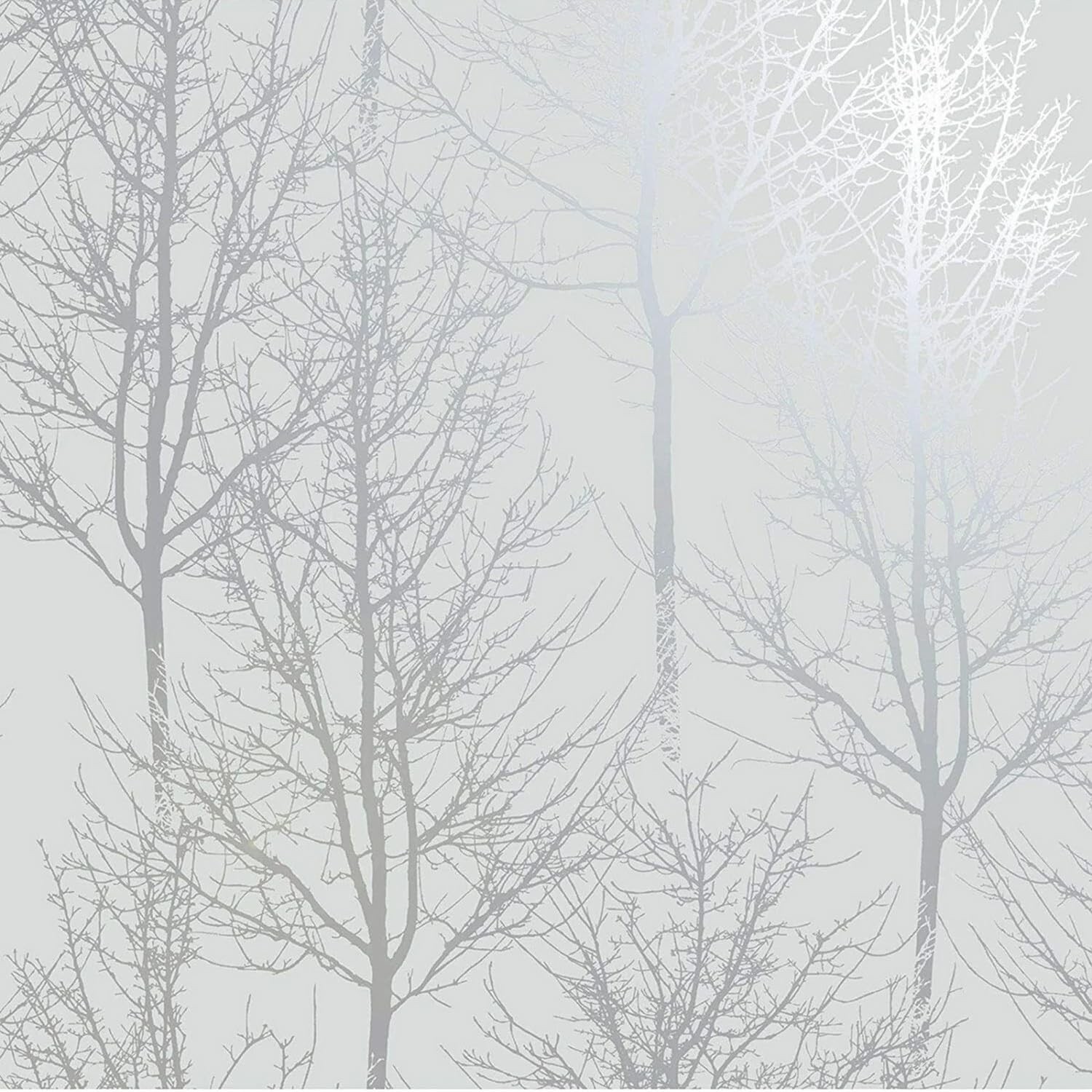 Holden Decor Rhea Zandra Trees Grey Silver Effect Wallpaper 90760 - Image 3