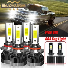 For Chevrolet Silverado 3500 2001-2002 LED Headlight High-Low Fog Light Bulb