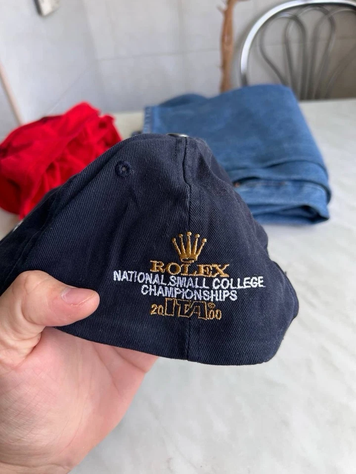 RARO ROLEX REEBOK CAMPEONATO NACIONAL PEQUEÑO UNIVERSITARIO 99/2000s DE COLECCIÓN Gorra Sombrero Foto 4 de 4