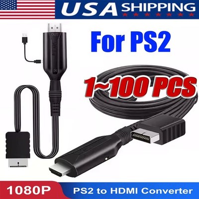 For Sony PS1/2 toHDMI Adapter Cable Game Console Audio Video Converter Cable LOT